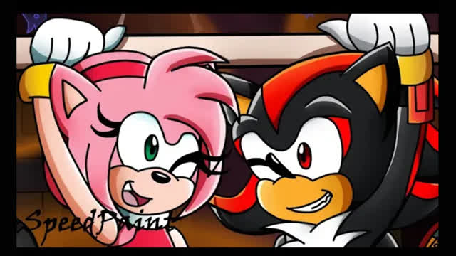 SpeedPaint - Shadow & Amy at Cryptic Castle