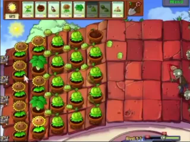 Plantas contra zombies - nivel 5-1 av 2
