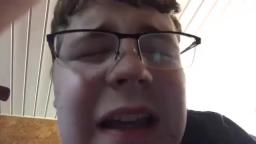 (THE MOST NONSENSICAL VIDEO EVER) A 17-year-old autistic manchild cries for a stupid reason
