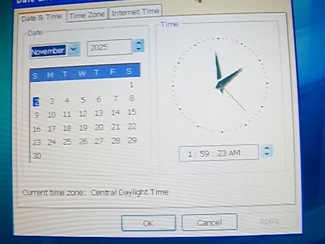 MY PC switching over from daylight savings
