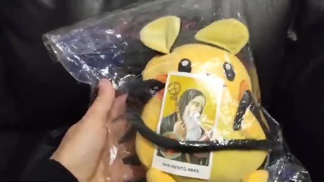 Visito la Parroquia Santa María con Peleche de Dedenne bendecido por San Benito Abad (Pokémon)