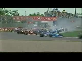 F1 Canada GP 1998 start crash