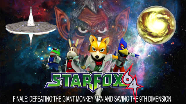 Lets Play Star Fox 64 Finale: Defeating the Giant Monkey Man and Saving the 9th Dimension