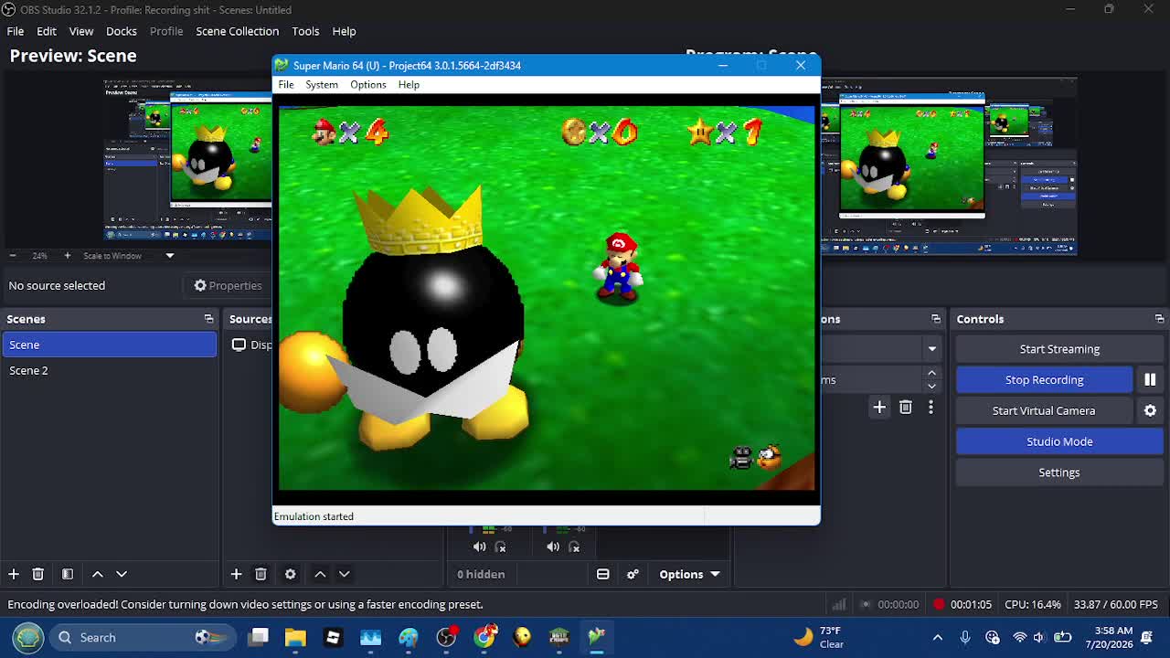 How to beat King Bob-Omb in Super Mario 64!