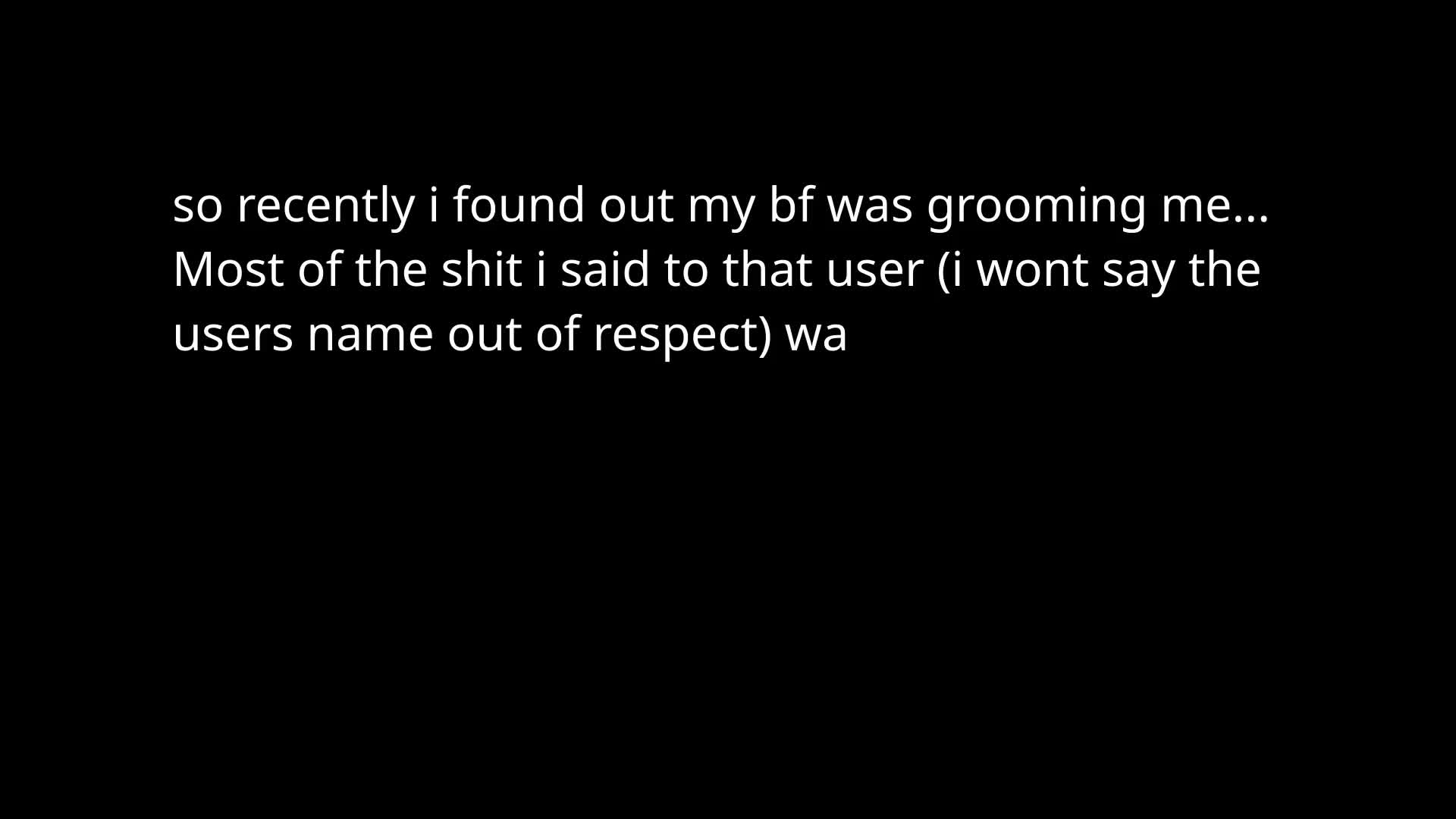 In response to "Zanny7/7t/ww5z is a groomer."