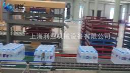Automatic Palletising Machine For Stacking Water Bottle Cartons And Palletising Film Packs On Pallet