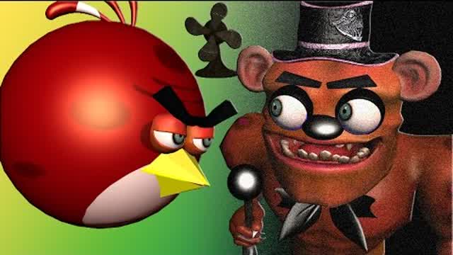 ANGRY BIRDS in 5 NIGHTs at FREDDY’s  3D animated mashup