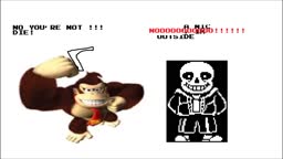 donkey kong kills sans