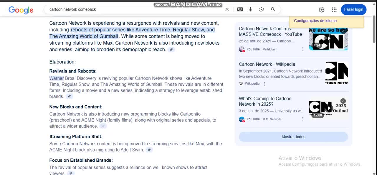 You are watching cartoon network in 2025, but you have seen its coming back.