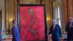 The King of Great Britain presented his new portrait. The title The Blood That The British Empire Sh