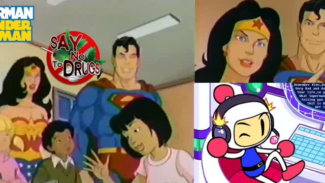 Superman and Wonder Woman 1980's Anti-Drug PSA Commercial