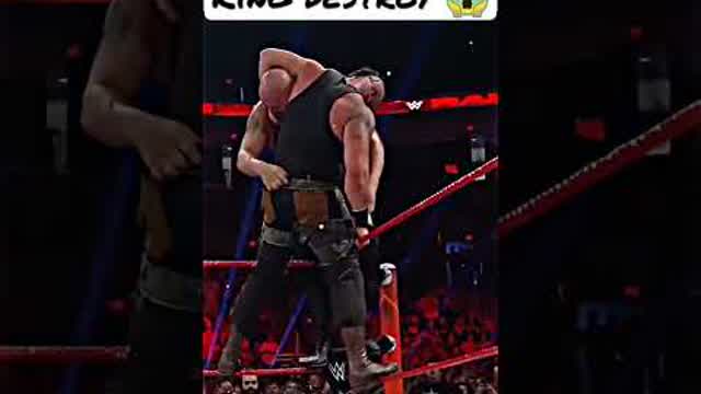 🔥Big show vs Braun strowman ring break 😱 #attitude #wwe #viralshort