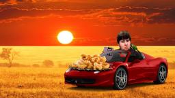 jon tron driving his car