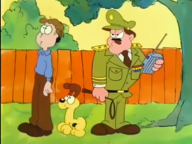 Garfield-Friends-Nighty-Nightmare-Banana-Nose
