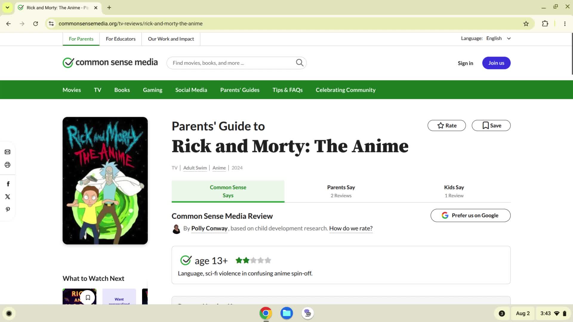 Rick and Morty The Anime TV Review