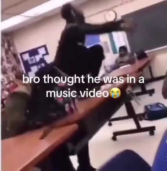 bro thought he was in a music video