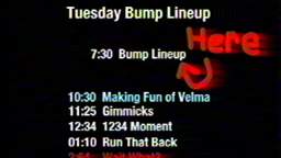 Tuesday Bump Lineup