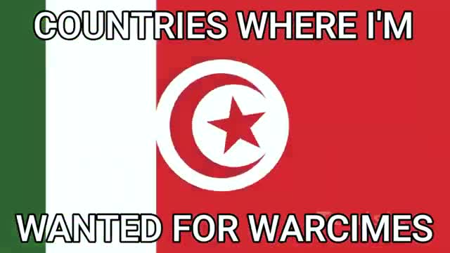 Countries where I am wanted for war crimes! :D