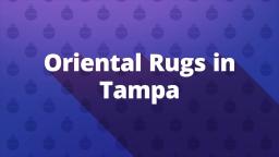 Oriental Rugs By Rug Goddess Tampa | (352) 503-9410