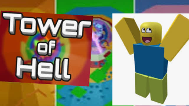 Playing tower of hell on roblox!