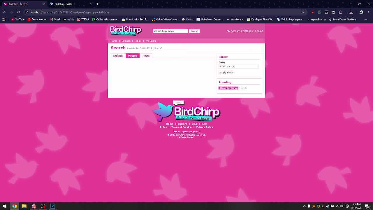 BirdChirp Site Demo BirdChirp Site Demo