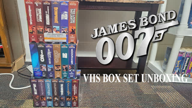 James Bond 007 VHS Box Set Unboxing Video
