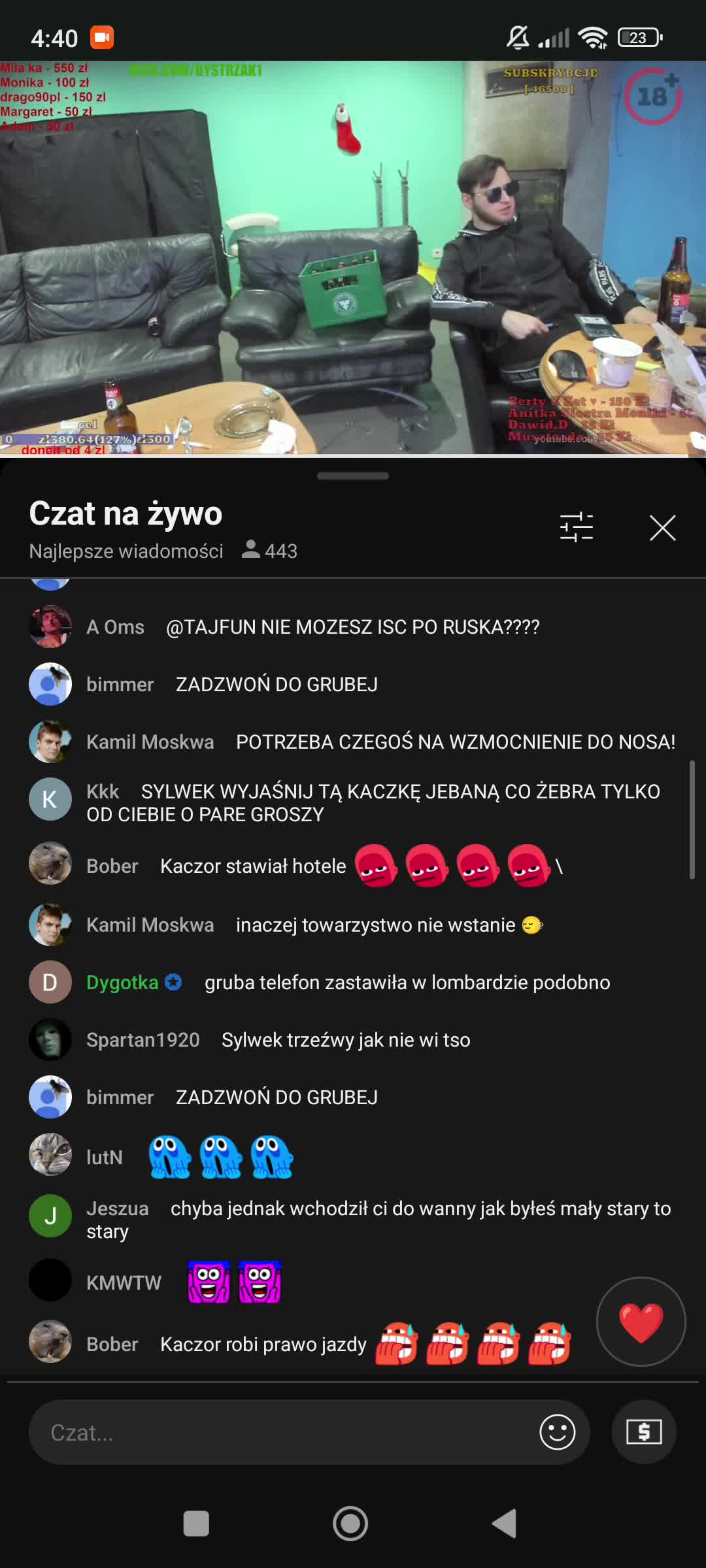 bystrzak podrawia kaczora