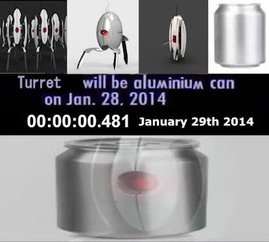 Turret will be aluminium can