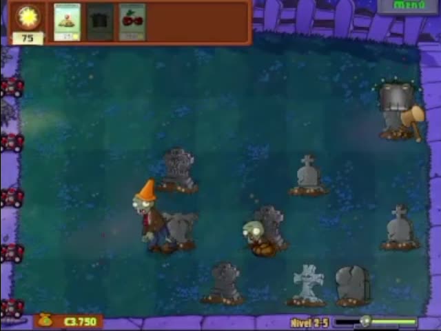 Plantas contra zombies - nivel 2-5 av 2
