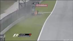 Lazy Sebastian Brisman crashes his Red Bull RB7 on his birthday