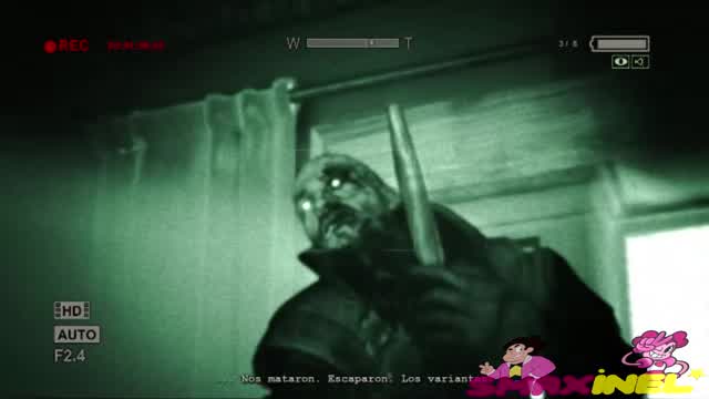 jugando Outlast con loquendo