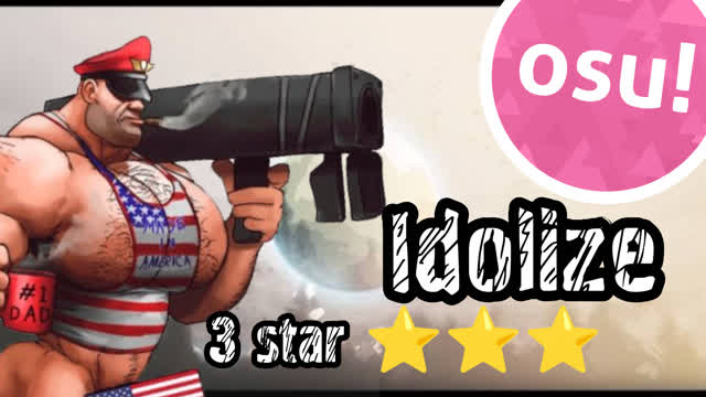 IDOLIZE/OSU!/828.146/87.83 ACCURACY/3 STAR ⭐