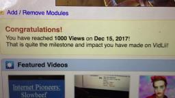 1000 views! Thank you guys!