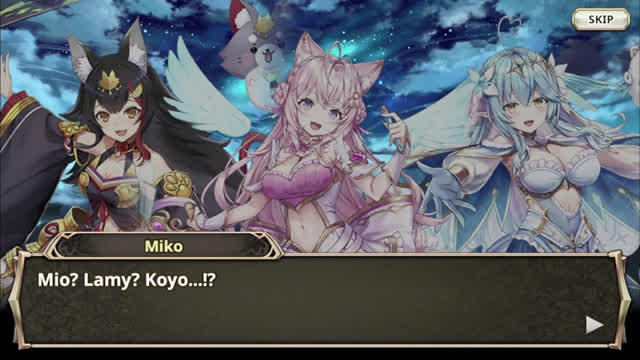 Valkyrie Connect - Scenario Event - Hololive Journey - Beginning Event Cutscene