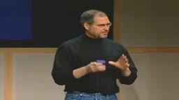 Steve Jobs announcing the first iPod in 2001