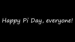 Happy Pi Day, everyone!