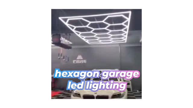 Create your dream garage with hexagon workshop lighting!