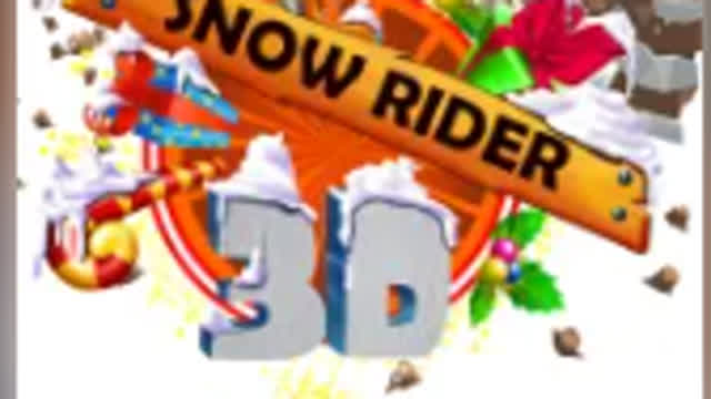 playing some snow rider 3d