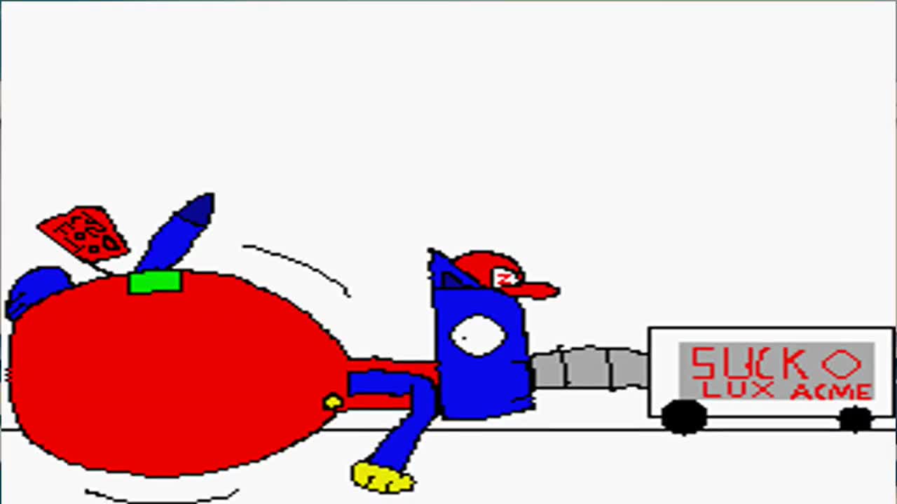 Zippy The Blueberry Cat Suck O Lux Inflation