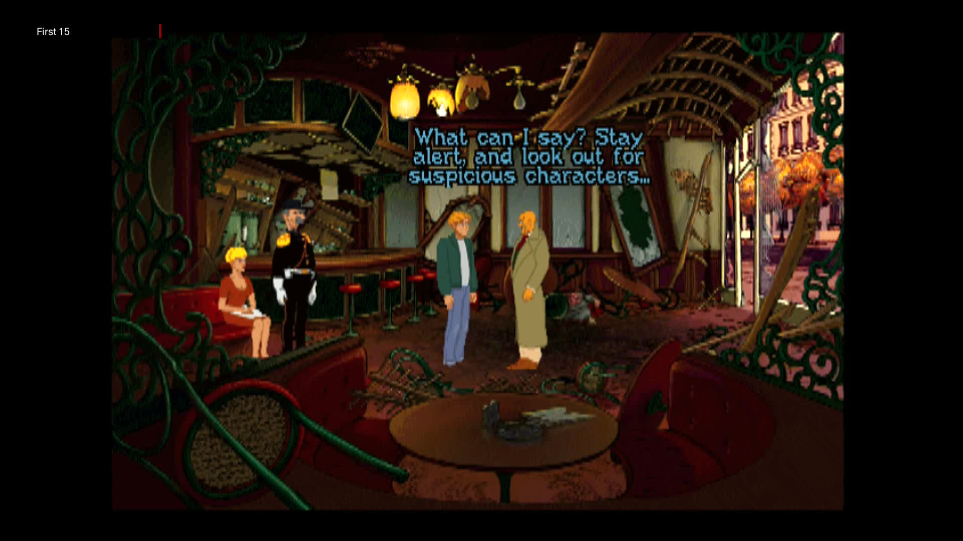 The First 15 Minutes of Broken Sword: The Shadow of the Templars (PlayStation)