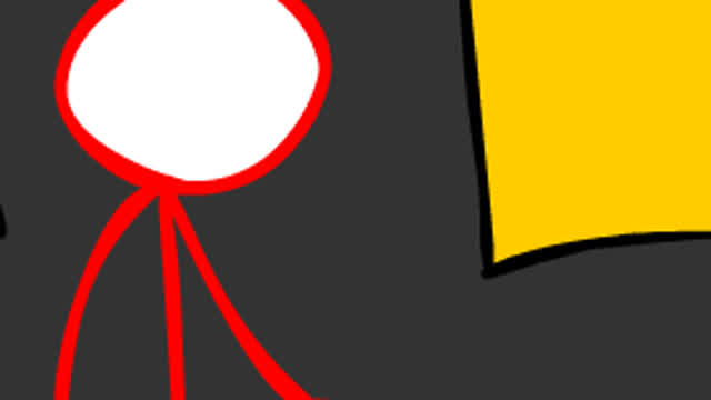 stickfigure walking stickfigure walking