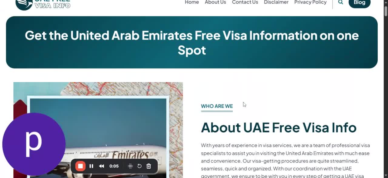 UAE Visa Information - 26 May 2025