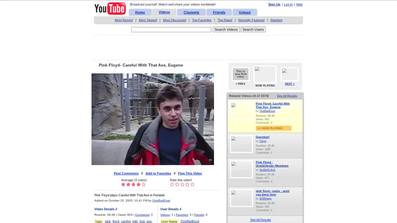 Me At The Zoo In Different YouTube Eras