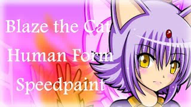 Blaze the Cat [Speedpaint] Human Form