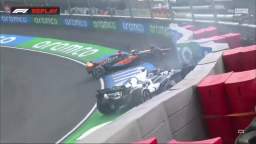 Jordan Stewart crashes his AlphaTauri AT04