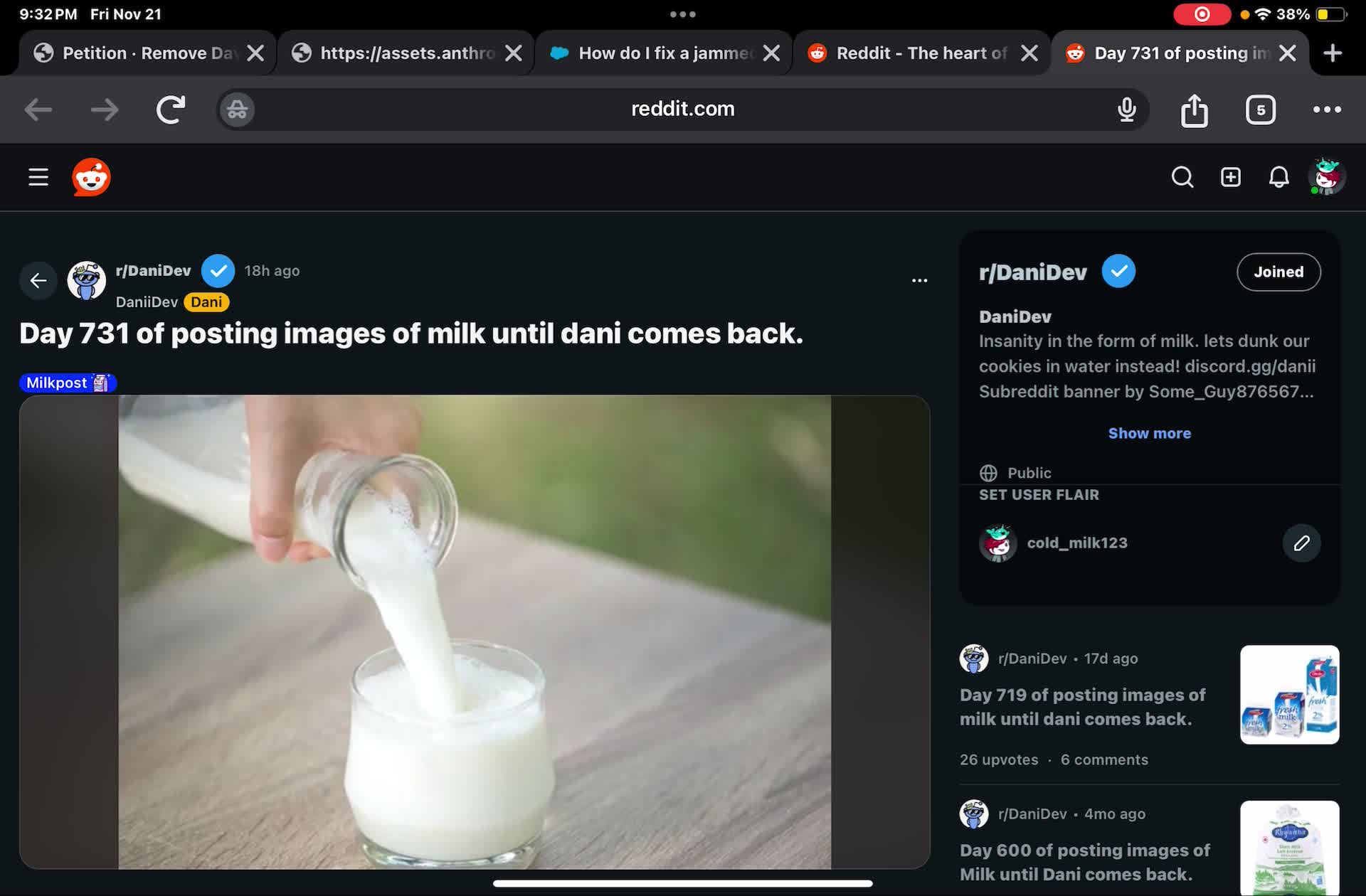 DANI IS FUCKIN BACK!!!!!!!!!!!!!!!!