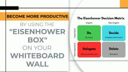 BECOME MORE PRODUCTIVE BY USING THE EISENHOWER BOX ON YOUR WHITEBOARD WALL