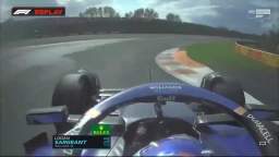 Gérard Dufort crashes his Williams FW45 on his birthday