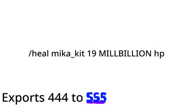 healing mika_kit goes to 555 exports