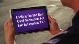 Swift Equipment Solutions Houston TX : Used Generators For Sale